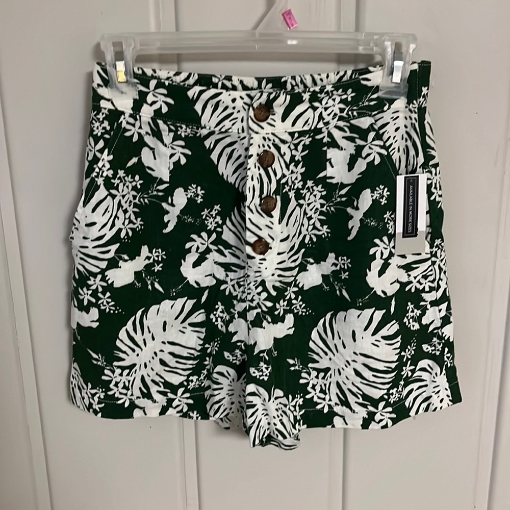 BP Green Floral Shorts w/ Pockets, Size XS